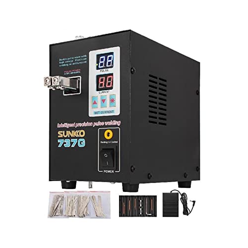 737G Punktschweißgerät for 18650 Lithium-Akku 1,5 kW LED-Beleuchtung Doppel-Digitalanzeige Doppelpuls-Schweißgerät,Sicherheitsversicherung von STRAFBRG