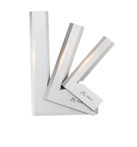 90-Grad-Messerschneide-Quadratlineal Zur Messung Mehrerer Winkelklingen. Versuchen Sie Es Mit Einem Quadratischen Winkellineal In L-Form,Korrosionsbeständig(125x80 Square Ruler) von STRAFBRG