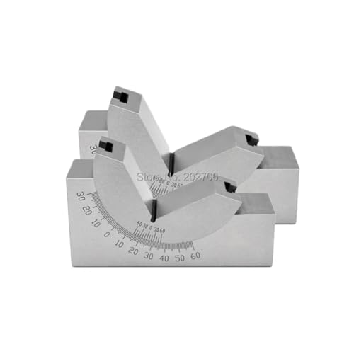 AP25/30/46 Tools Maker Präzisionslehre Mikroverstellbarer Winkel V-Block-Fräseinrichtung 0 Bis 60 Grad Plattenwinkel-Blocklehre,Korrosionsbeständig(AP46) von STRAFBRG