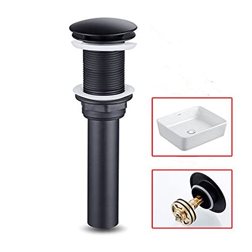 Becken Wasserhahn Massiv Messing Rose Gold Badezimmer Wasserhahn Kälte und Warmwasserfall Mixer Sink Tap Single Griff Deck montierte Goldhahn,Korrosionsbeständig(Black no overflow) von STRAFBRG