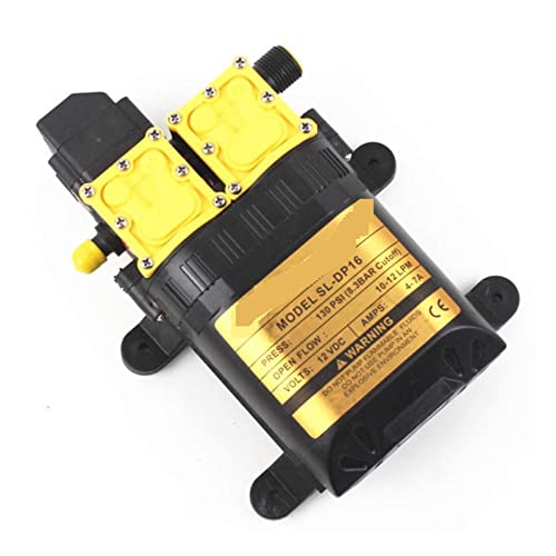 DC 12 V 125 psi 9 l/min Landwirtschaftliche elektrische Wasserpumpe Dual Power Pump Micro High Pressure Membrane Water Sprayer Car Wash, Zuverlässig und langlebig von STRAFBRG