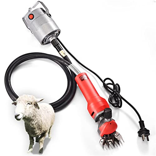 Elektrische Schafschermaschine 9-13 Gerade Zähne Klinge Schere Cutter Ziegenwolle Schermaschine 1000W Mini Flexible Shaf,Leistungsstark und Effizient(Beige regular) von STRAFBRG