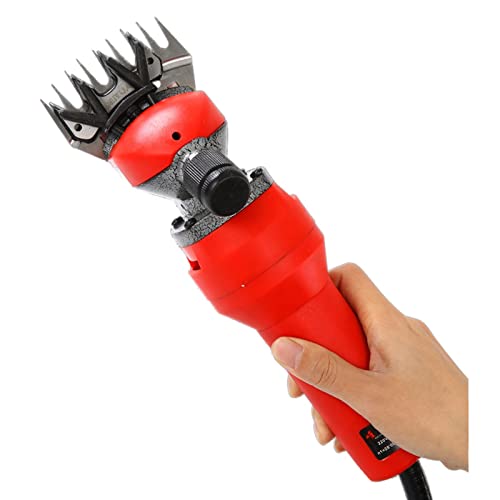 Elektrische Schere Neue elektrische flexible Welle Wollschere Wollfader-Schermaschine, die Haarschneidemaschinen Drücker WE-76 drückt,Leistungsstark und Effizient(9 tooth trowel) von STRAFBRG