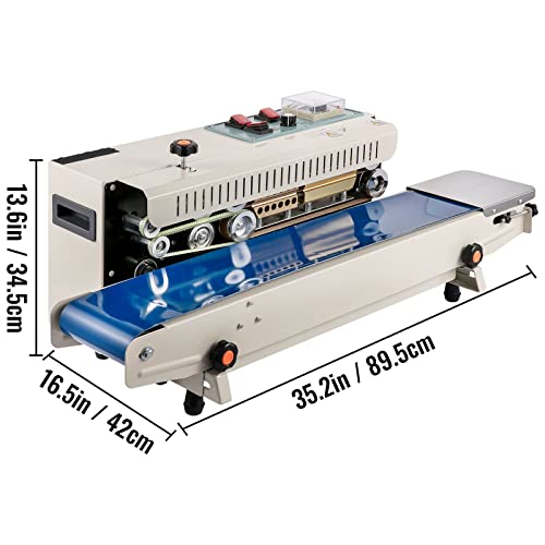 FR900 Horizontale/vertikale kontinuierliche Beutelstreifenversiegelungsmaschine, automatisches Versiegelungsgerät mit digitaler Temperaturregelung for Beutelfolie,Sicherheitsversicherung(Horizontal) von STRAFBRG