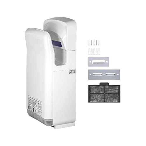 Händetrockner-Maschinen automatischer Hochgeschwindigkeitsstrahl doppelseitig sichere robuste Materialklinge for Waschraum mehrfarbig die ganze Saison,Sicherheitsversicherung(White) von STRAFBRG