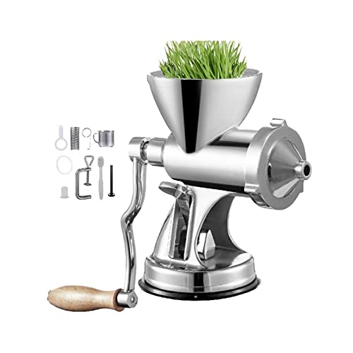 Manueller Edelstahl-Weizengras-Entsafter-Extraktor Home Auger Slow Squeezer Gemüse Orangensaftpresse Tragbarer Mixer,Sicherheitsversicherung von STRAFBRG