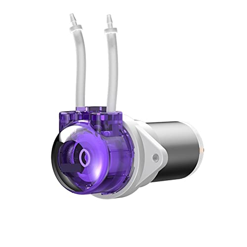 Peristaltikpumpe mit Bürstenmotor for den Haushalt, kleine automatische 12-V-Mikrowasserpumpe, geräuschlose 24-V-DC-Pumpe, Labor, Getränkemaschine, Zuverlässig und langlebig(B03-12V) von STRAFBRG