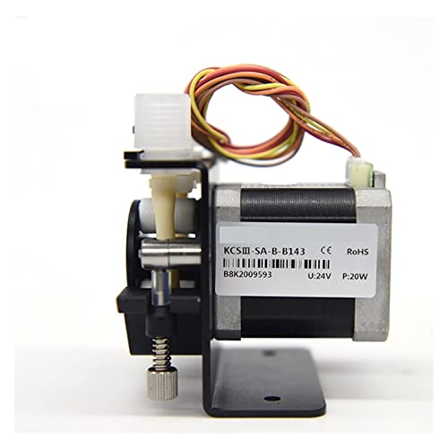 Peristaltikpumpe mit Gewindeverbindung, Schrittmotor, 24 V, elektrische Wasserpumpe (S/BPT-Schlauch), 300 ml/min, maximale Durchflussrate, Zuverlässig und langlebig(B19,24v-3 Roller) von STRAFBRG