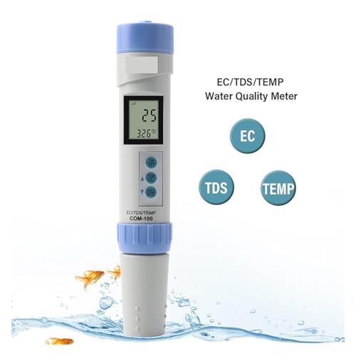 STRAFBRG COM100 EC/TDS/Temp Wasserqualitätsmessgerät Hochpräziser Aquarium-Pool-Monitor Leitfähigkeitsdetektor Reinheitstesterstift,Verbesserte Präzision STRAFBRG COM100 EC/TDS/Temp Wasserqualitätsmessgerät Hochpräziser Aquarium-Pool-Monitor Leitfähigkeitsdetektor Reinheitstesterstift,Verbesserte Präzision von STRAFBRG