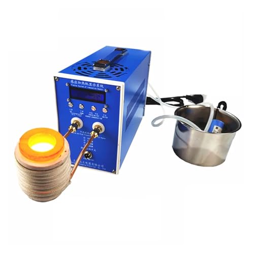 Schmelzofen-Schmelzmaschine, Goldausrüstung Hochschmelzender Goldmetallschmelzofen Elektromagnetische Induktionsheizung,Präzise Temperaturregelung(2kw) von STRAFBRG