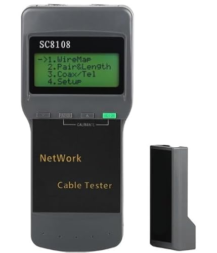 Tragbarer SC8108 LCD-Netzwerktester, RJ45 Cat5e Cat6 UTP Unshield LAN-Kabeltester,Maximale Empfindlichkeit von STRAFBRG