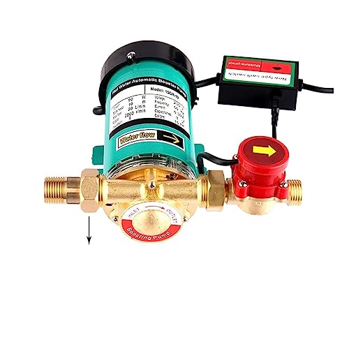 Warmwasser-Druckerhöhungspumpe, Stummschaltung der Leitungswasserleitung mit automatischem Durchflussschalter, Umwälz-/Umwälzpumpe for die Dusche, Zuverlässig und langlebig(20GR-15-1inch) von STRAFBRG
