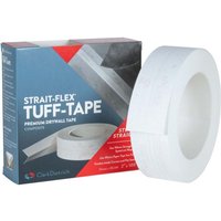 Strait-flex - tuff tape, Eckschutzschiene Trockenbau 30m Weiß Gipskarton Fugenband, Korrosionsbeständig, Rissfest und hohe Haftung - Weiß von STRAIT-FLEX