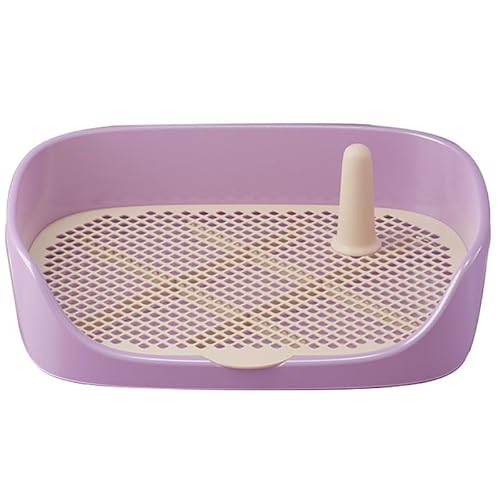 STREAMVOY Hundetöpfchen, Welpentoilette mit spritz- und rutschfestem Design, leicht zu reinigen, für kleine und mittelgroße Hunde (lila, 40 x 30 x 11) von STREAMVOY