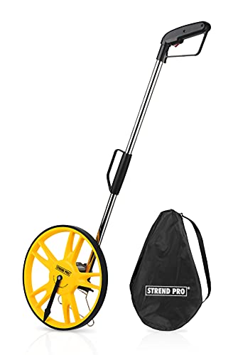 STREND PRO Entfernungstrecken Messrad 0-9999 meter | Messrad Meterzähler zur genauen Messung von Linien, Flächen, Messgerät Entfernung, Messwerkzeug… von STREND PRO