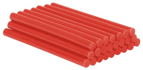 Heissklebepistole Klebesticks 7mm x 100mm | 24 Stück | Rot | Heißklebepistole Sticks für DIY, Dekorations, und Reparatur | IDEAL Klebestifte für heißklebepistole STREND PRO von STREND PRO