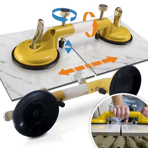 STREND PRO Vakuum Saugnapf mit Nivellier Funktion | PREMIUM Saugheber für Glas, Fliesen, Laminat, Vinyl | Glassauger Saugheber Glasheber Fliesenheber für Transport und Leveling | Fliesenleger Werkzeug STREND PRO Vakuum Saugnapf mit Nivellier Funktion | PREMIUM Saugheber für Glas, Fliesen, Laminat, Vinyl | Glassauger Saugheber Glasheber Fliesenheber für Transport und Leveling | Fliesenleger Werkzeug von STREND PRO