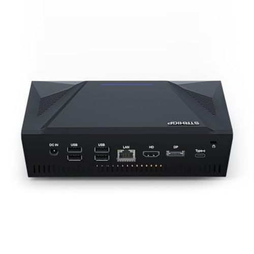 STRHIGP Mini PC i9 11900H(bis zu 4,90 GHz), Mini Computer Windows 11 16GB RAM +256GB SSD, 7×USB 4K 3 Displays Gigabit Ethernet VESA Mount WiFi5&BT4.2 Desktop Computer für Business Home Office von STRHIGP