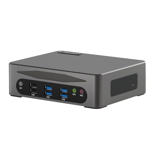 STRHIGP Mini PC i5-1340P(bis zu 4,60GHz), 64GB DDR5+1TB SSD+ 2TB HDD Mini Computer Win 11 Pro, unterstützen Triple Displays, Dual Ethernet, 8×USB, WiFi6&BT5.2, VESA Mount, Built-in Fan von STRHIGP