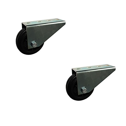 2 Stück Stützrollen Rad 80 mm Räder Torrolle Rollen Stützrad Torlaufrolle verzinkt GU von STRICKER-ROLLEN