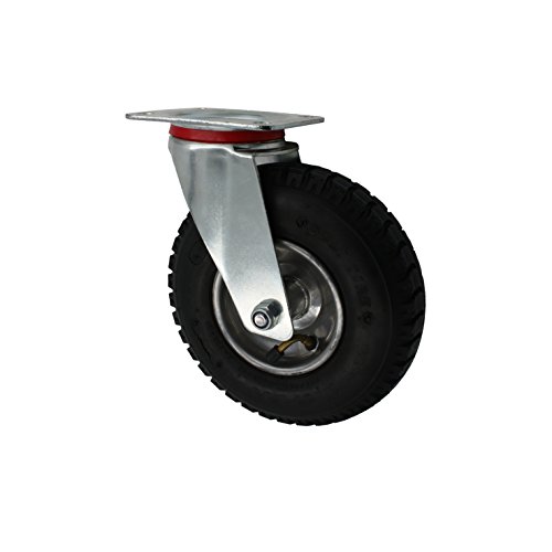 230 mm Luftberefte Transportrolle als Lenkrolle Transportgeräterolle von STRICKER-ROLLEN