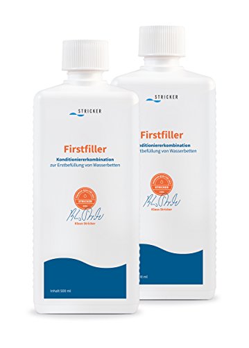 STRICKER Firstfiller, 2 x 500 ml I Konditionierer zur Erstbefüllung von Wasserbetten I Pflege I Schutz I Zubehör von STRICKER