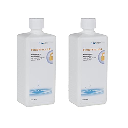 STRICKER Wasserbett Firstfiller 2 x 500 ml - Pflegemittel zur Erstbefüllung oder nach Einem Umzug für Wasserbetten STRICKER Wasserbett Firstfiller 2 x 500 ml - Pflegemittel zur Erstbefüllung oder nach Einem Umzug für Wasserbetten von STRICKER