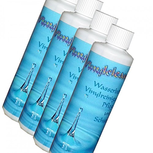 STRICKER Wasserbetten Vinylreiniger - 4 x 250 ml Pflegemittel zur Reinigung Ihrer Wasserbett Matratze - Vinylclean Optimale Pflege fürs Wasserbett von STRICKER