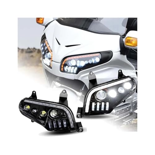 STRIVING BIRD Für H&onda Für Goldwing GL1800 2001-2017 Motorradscheinwerfer Mit Hoher Helligkeit, Starke Fokussierung Und Große Reichweite, Sichereres Fahren Bei Nacht Motorradscheinwerfer STRIVING BIRD Für H&onda Für Goldwing GL1800 2001-2017 Motorradscheinwerfer Mit Hoher Helligkeit, Starke Fokussierung Und Große Reichweite, Sichereres Fahren Bei Nacht Motorradscheinwerfer von STRIVING BIRD