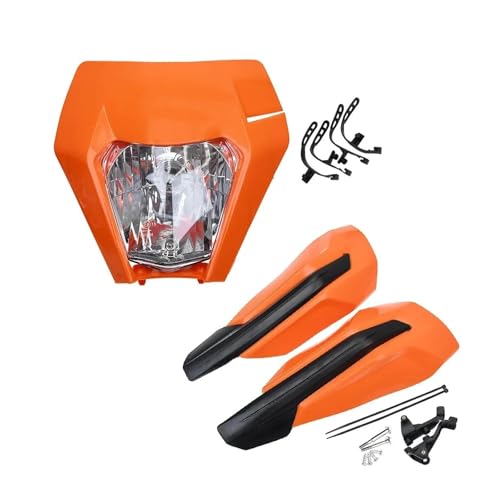 STRIVING BIRD Für K&TM Für EXC EXCF SXF SX XC XCF XCW XCFW 125 150 250 350 450 530 Spezielle Motorradscheinwerfer Wasserdicht Stoßfest Und Langlebig Motorradscheinwerfer(2 Set Orange) von STRIVING BIRD