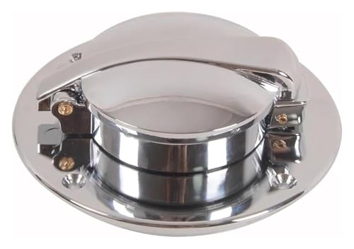 Zündschalter Für BMW K100 K100LT K100RS K100RT LT RS RT Key Lock Kit Motorrad Zubehör Kraftstoff Gas Tank Benzin Abdeckung Keyless Cap(Gloss Silver) von STRJUS