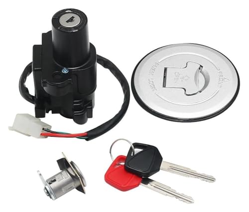 Zündschalter Für CB600F Für CB600F2Y Für Hornet S 600 2000-2002 Kraftstoff Gas Tank Cover Lock Motorrad Zündschlüssel Kit Zündschalter Für CB600F Für CB600F2Y Für Hornet S 600 2000-2002 Kraftstoff Gas Tank Cover Lock Motorrad Zündschlüssel Kit von STRJUS