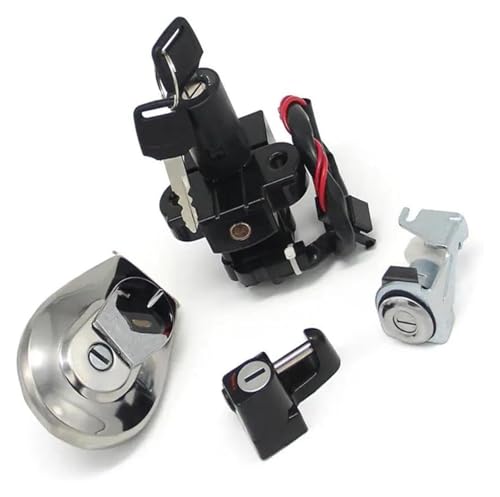Zündschalter Für CB750 Für Nighthawk 750 1991-2003 Key Lock Kit Motorrad Zündschloss Schlösser Kraftstoff Gas Tank Kappe Set von STRJUS