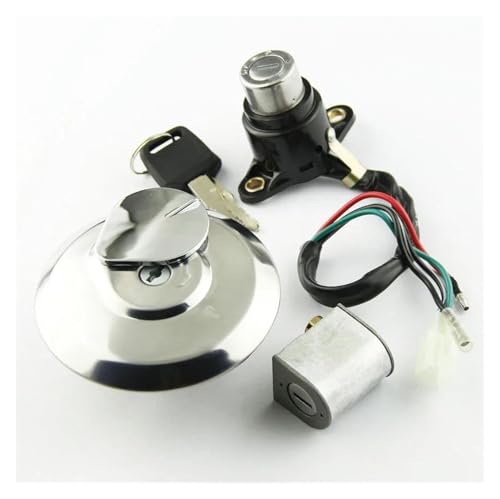 Zündschalter Für CM125 CM 125 1987-1999 Teile Ersatz Key Lock Kit Motorrad Zündschloss Kraftstoff Gas Tankdeckel Schlüssel Set Zündschalter Für CM125 CM 125 1987-1999 Teile Ersatz Key Lock Kit Motorrad Zündschloss Kraftstoff Gas Tankdeckel Schlüssel Set von STRJUS