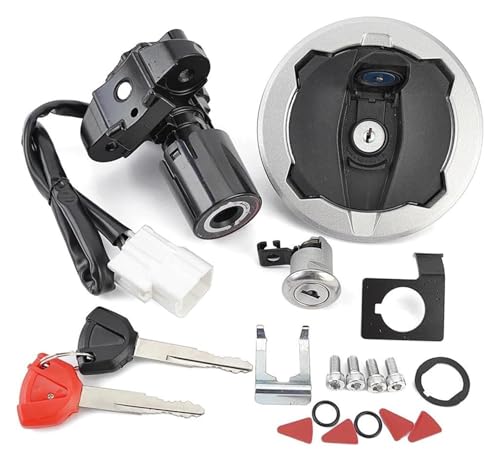 Zündschalter Für EX400 Für Ninja 400 2018-2023 Motorrad-Zündschalter Kraftstofftankdeckelschlösser Schlüsselschloss-Kit Motorrad-Ersatzteile Zündschalter Für EX400 Für Ninja 400 2018-2023 Motorrad-Zündschalter Kraftstofftankdeckelschlösser Schlüsselschloss-Kit Motorrad-Ersatzteile von STRJUS