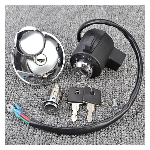 Zündschalter Für H&arley Für Davidson Für XL1200S Motorrad Accessorries Zündschloss Kraftstoff Tankdeckel Sitz Schloss Schlüssel Set Key Lock Kit von STRJUS