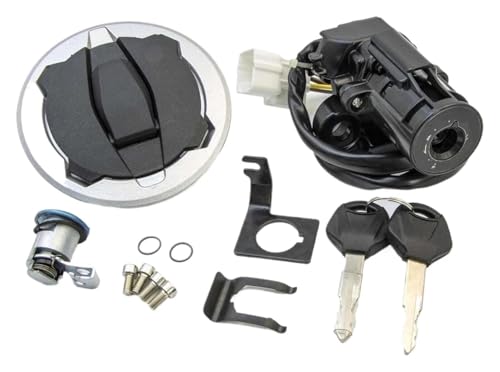 Zündschalter Für Ninja 650 Z650 2017-2024 Kraftstoff Gas Kappe Sitz Set Key Lock Kit Motorrad Accessorries Zündung Schalter von STRJUS