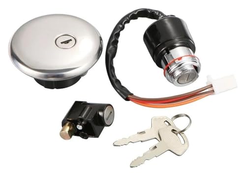 Zündschalter Für Suzuki Für GN125 1982-2001 Motorradzubehör Key Lock Kit 1 Set Motorrad Zündschloss Tankdeckel Sitz Zündschalter Für Suzuki Für GN125 1982-2001 Motorradzubehör Key Lock Kit 1 Set Motorrad Zündschloss Tankdeckel Sitz von STRJUS
