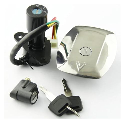 Zündschalter Für Suzuki Für GS125 4 Linien 1982-2000 Key Lock Kit Motorrad Zündschloss Kraftstoff Gas Tankdeckel Abdeckung Sitz Set Zündschalter Für Suzuki Für GS125 4 Linien 1982-2000 Key Lock Kit Motorrad Zündschloss Kraftstoff Gas Tankdeckel Abdeckung Sitz Set von STRJUS