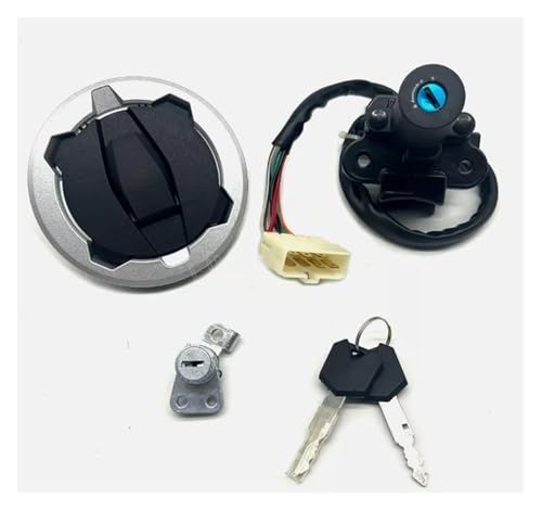 Zündschalter Für Versys-X300 2017-2021 Key Lock Kit Ersatz Teile Motorrad Zündschloss Kraftstoff Gas Tank Cap Schlösser von STRJUS