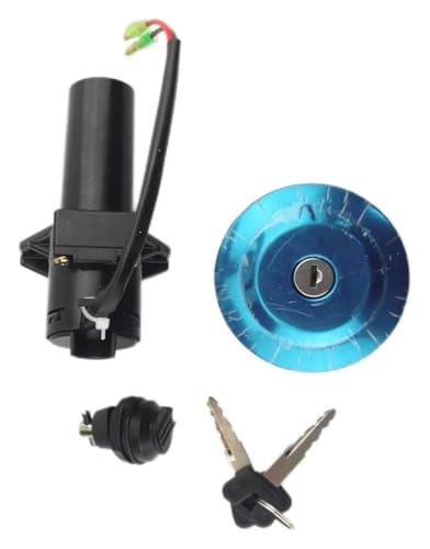 Zündschalter Für Y&amaha Für YBR 125 2Pin Motorradzubehör Schlüsselschloss-Kit Roller-Zündschalter Kraftstofftankdeckel Ersatz von STRJUS