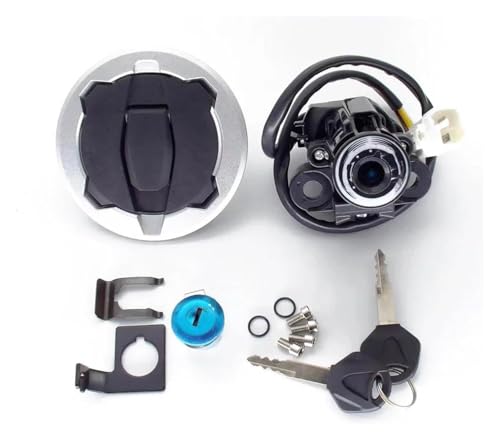 Zündschalter Für Z800 Für Z900 Für Z900RS 2017 2018-2023 3-draht Plugnm Key Lock Kit Motorrad Zündschloss Kraftstoff Gas Kappe Set von STRJUS