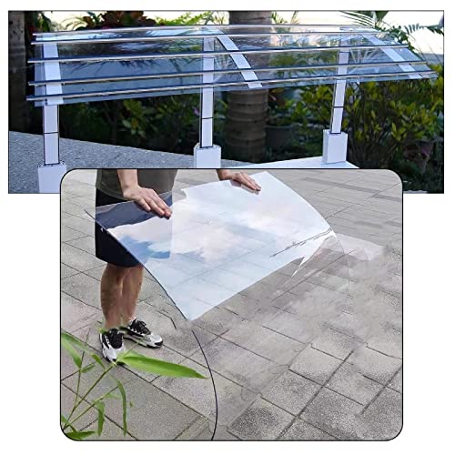 Durchsichtige Acrylplatte Polycarbonatplatte, Leichte, Durchsichtige Kunststoffplatte, Vollständig Transparente Sonnenlichtplatten, Hohe Zähigkeit, Leicht Zu Biegen, For Dächer, Carports, Vordächer, W von STRMAX