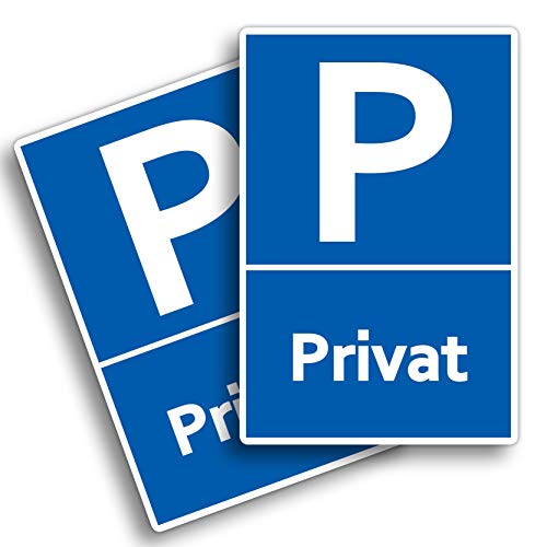 2 Stück Privat Parkplatz Schild 20 x 30 cm aus stabiler PVC Hartschaumplatte 3mm Privatparkplatz parken verboten mit UV-Schutz von STROBO 2 Stück Privat Parkplatz Schild 20 x 30 cm aus stabiler PVC Hartschaumplatte 3mm Privatparkplatz parken verboten mit UV-Schutz von STROBO von STROBO