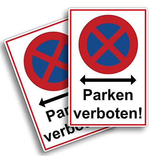 2 Stück XXL Absolutes halteverbot Schild 30 x 40 cm parken verboten aus stabiler PVC Hartschaumplatte 5 mm Parkplatzschild mit UV-Schutz von STROBO 2 Stück XXL Absolutes halteverbot Schild 30 x 40 cm parken verboten aus stabiler PVC Hartschaumplatte 5 mm Parkplatzschild mit UV-Schutz von STROBO von STROBO