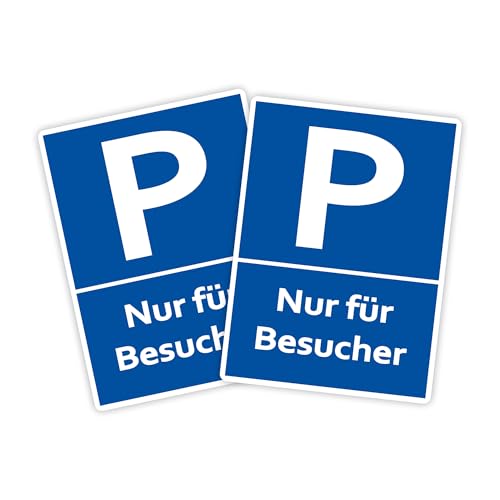 2 Stück XXL Besucher Parkplatzschild 30 x 40cm Schild aus stabiler PVC Hartschaumplatte 5mm mit UV-Schutz von STROBO 2 Stück XXL Besucher Parkplatzschild 30 x 40cm Schild aus stabiler PVC Hartschaumplatte 5mm mit UV-Schutz von STROBO von STROBO