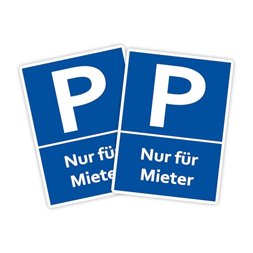 2 Stück XXL Mieter Parkplatzschild 30 x 40cm Schild aus stabiler PVC Hartschaumplatte 5mm mit UV-Schutz von STROBO 2 Stück XXL Mieter Parkplatzschild 30 x 40cm Schild aus stabiler PVC Hartschaumplatte 5mm mit UV-Schutz von STROBO von STROBO