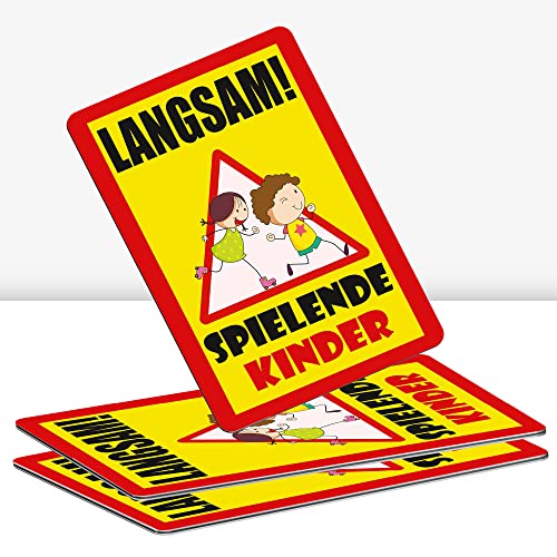 3 Stück XXL Langsam ! spielende KINDER Schild 30 x 40 cm Alu 3mm Alu-Dibond stabile Aluminiumverbundplatte mit UV-Schutz von STROBO 3 Stück XXL Langsam ! spielende KINDER Schild 30 x 40 cm Alu 3mm Alu-Dibond stabile Aluminiumverbundplatte mit UV-Schutz von STROBO von STROBO