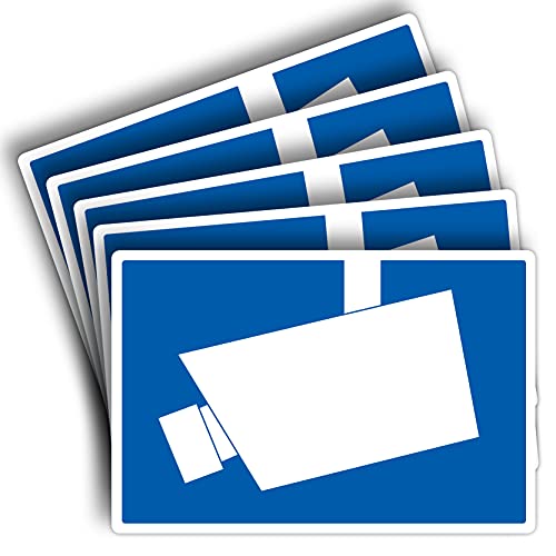 5 Stück Achtung Videoüberwachung DIN 33450 Schild 20 x 30 cm aus stabiler PVC Hartschaumplatte 3mm dieser Bereich wird überwacht Schild mit UV-Schutz von STROBO 5 Stück Achtung Videoüberwachung DIN 33450 Schild 20 x 30 cm aus stabiler PVC Hartschaumplatte 3mm dieser Bereich wird überwacht Schild mit UV-Schutz von STROBO von STROBO