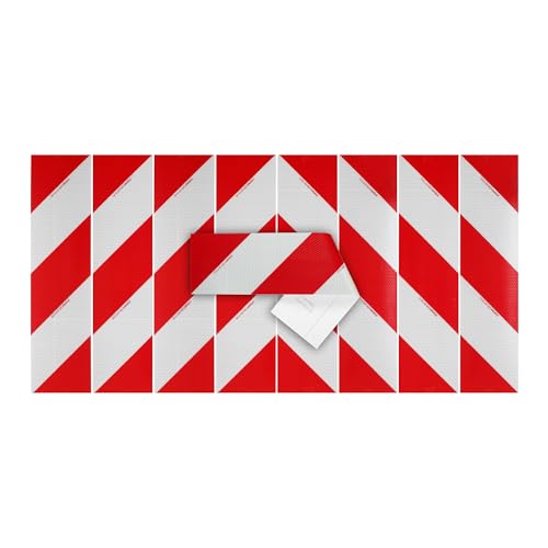 DIN 30710 Kfz Warnmakierung als Folie 141mm x 564mm selbstklebend reflektierend 4x Rechtsweisend 4x Linksweisend DIN 30710 Kfz Warnmakierung als Folie 141mm x 564mm selbstklebend reflektierend 4x Rechtsweisend 4x Linksweisend von STROBO